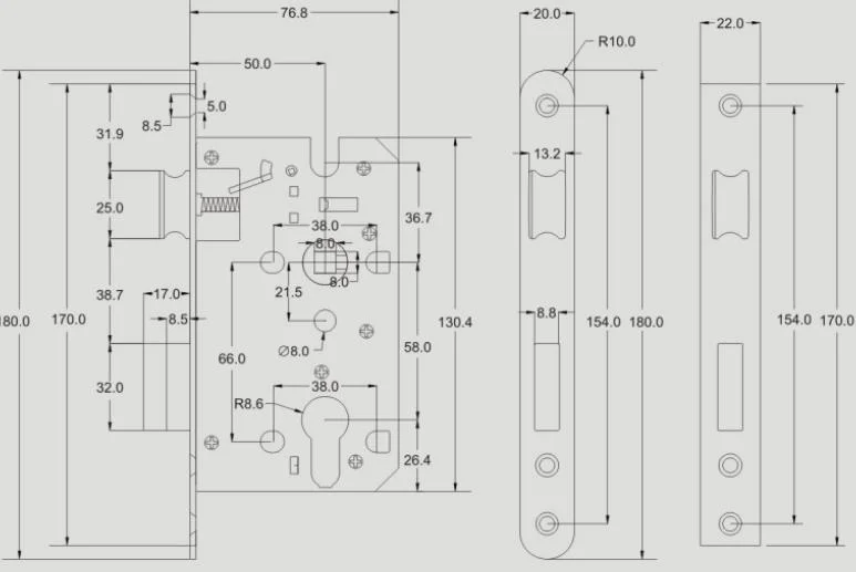 door lock body