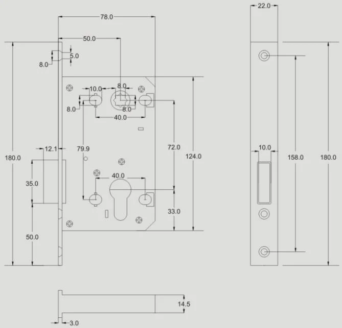 door lock body