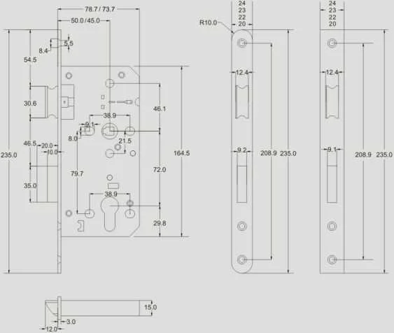 door lock body