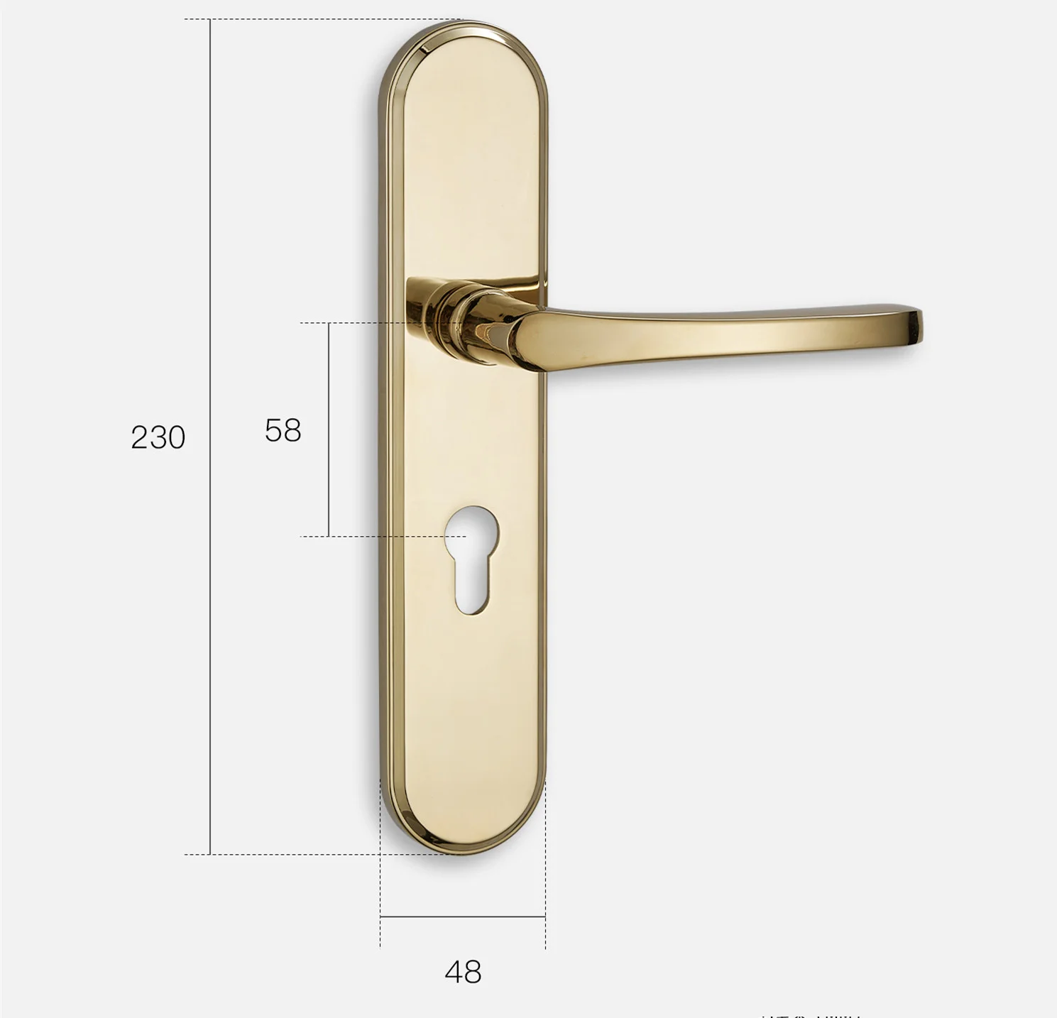 zinc alloy door handle