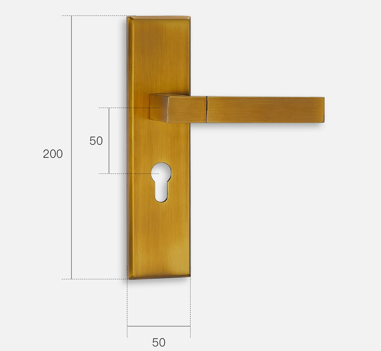 zinc alloy door handle panel