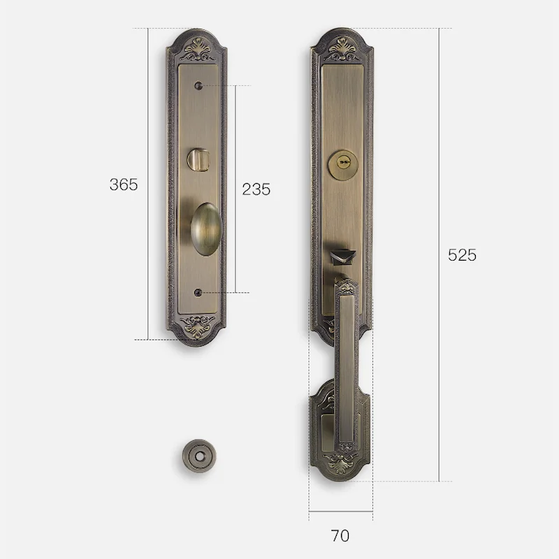 door grip handle set