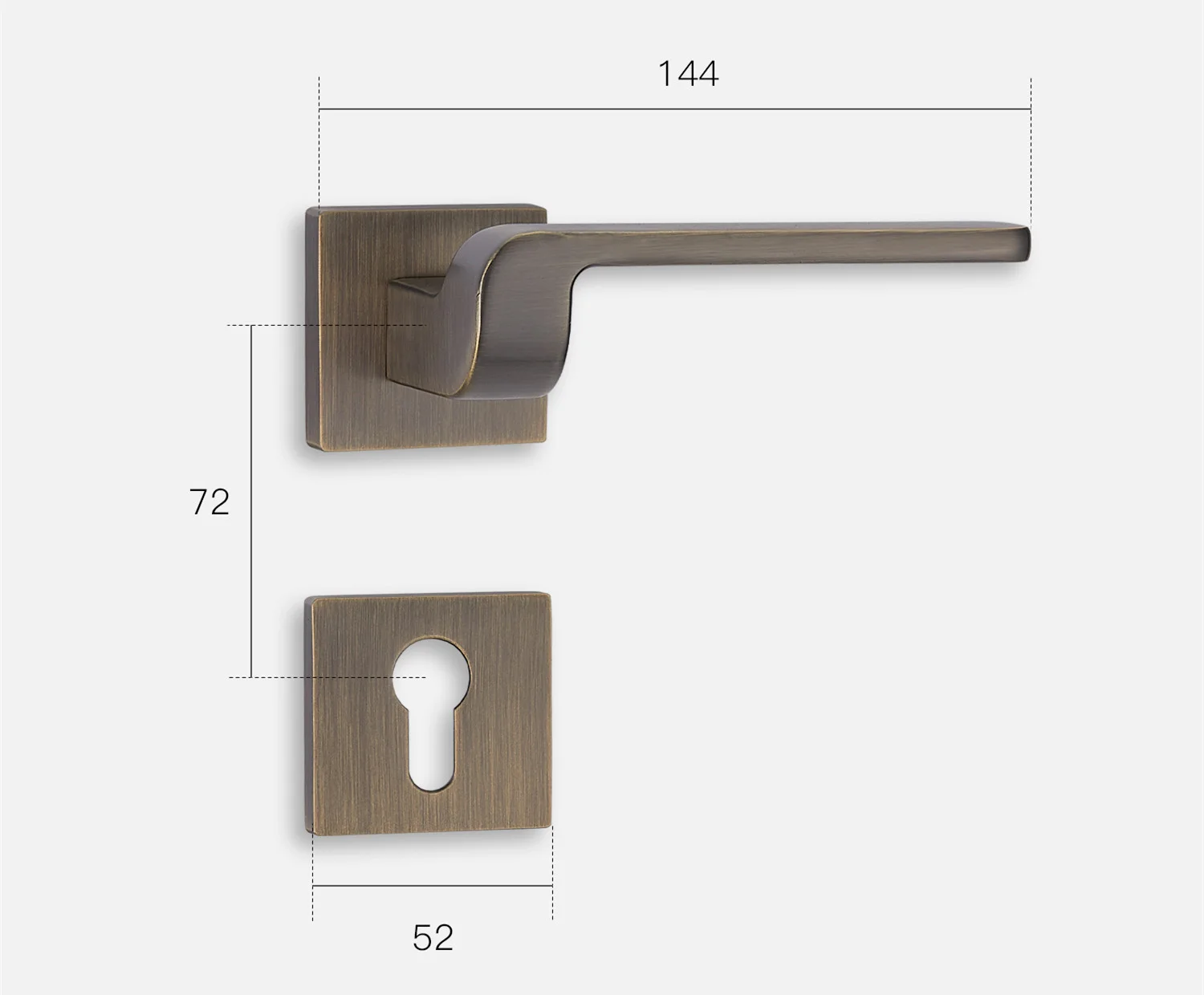 bronze door handle