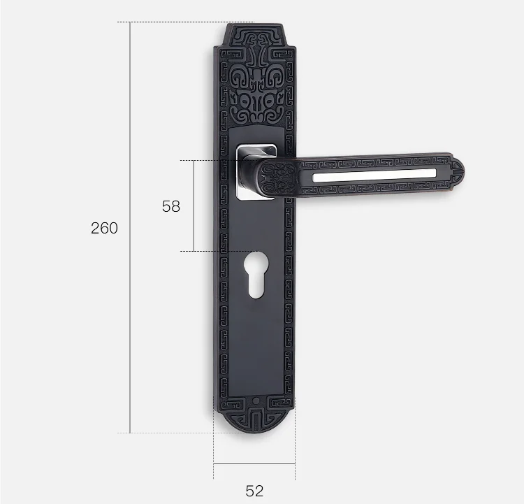 one piece handle lock
